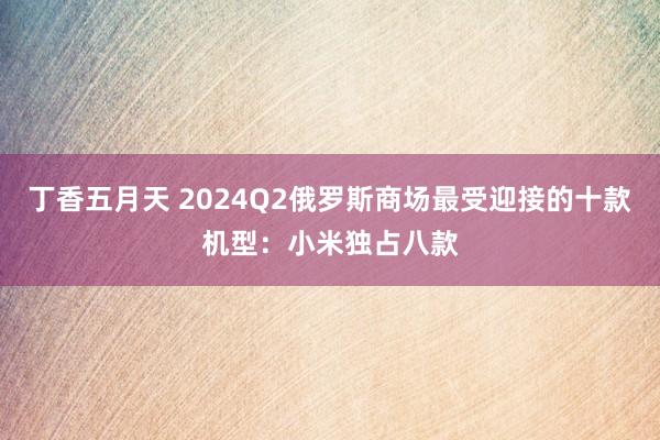 丁香五月天 2024Q2俄罗斯商场最受迎接的十款机型：小米独占八款